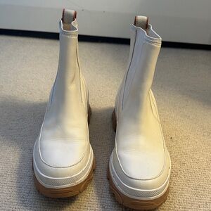 Sorel Cream Ankle Booties